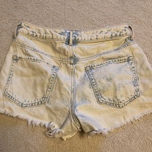 PACSUN ACID WASH DENIM SHORTS
